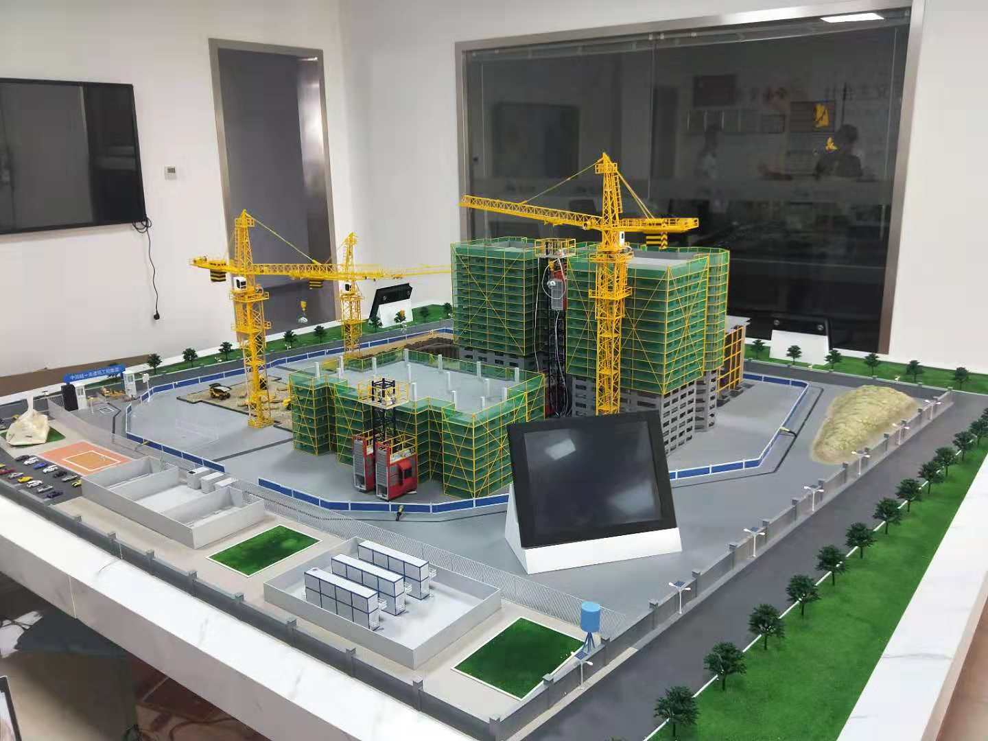 常德建筑施工场景模型